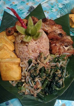 Foto resep Sajen Nasi Merah😝