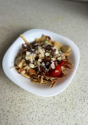 Una foto de Espaguetis de crepes