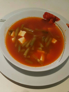Una foto de Sopa de ejotes