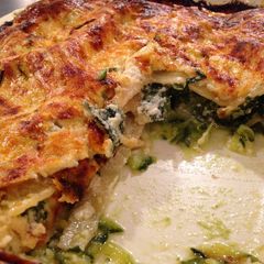 A picture of Courgette and Spinach Lasagne.