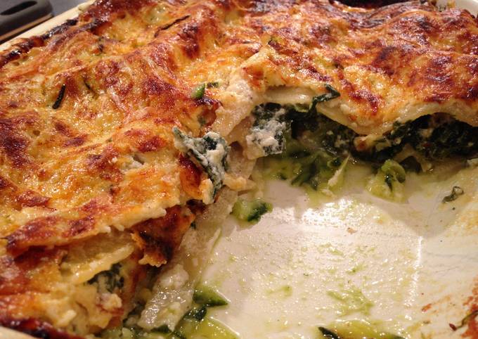 Courgette and Spinach Lasagne