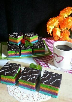 Foto resep Rainbow cake
