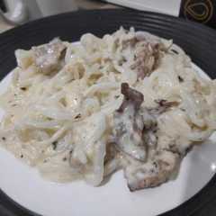 รูปของ Shirataki Carbonara With Beef Aus Slice