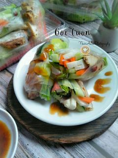 Gambar Goi cuon (Vietnam rolls ayam)