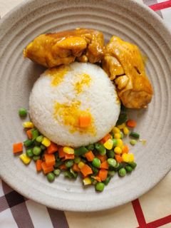 Hình của món Gà sốt cam.