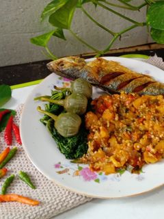 Foto resep Sambal terong asam
