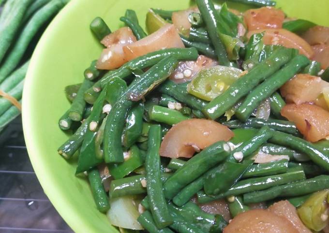 Resep Tumis Kikil Kacang Panjang Manis Pedas oleh Verra Afryani A - Cookpad