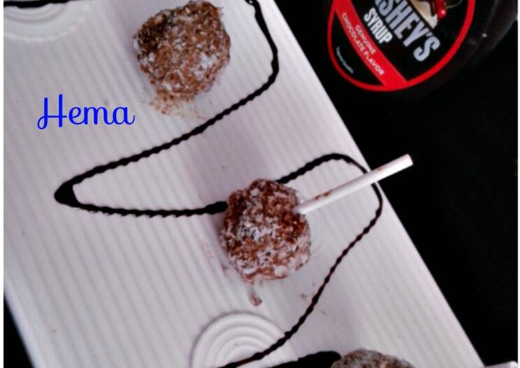 Steps to Cook Tasty Coconut chocolate lollipop