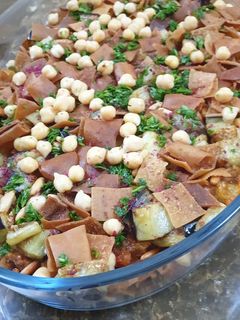 صورة لوصفة فتة الباذنجان