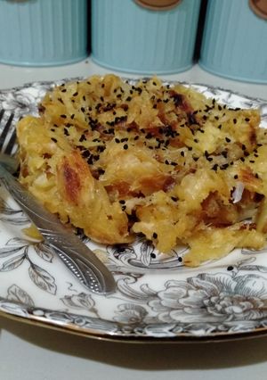 Foto resep Fattah pisang dan kurma (فتة موز مع التمر)