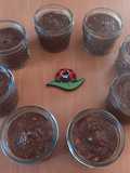 318. Vasitos de plátano al cacao con galletas