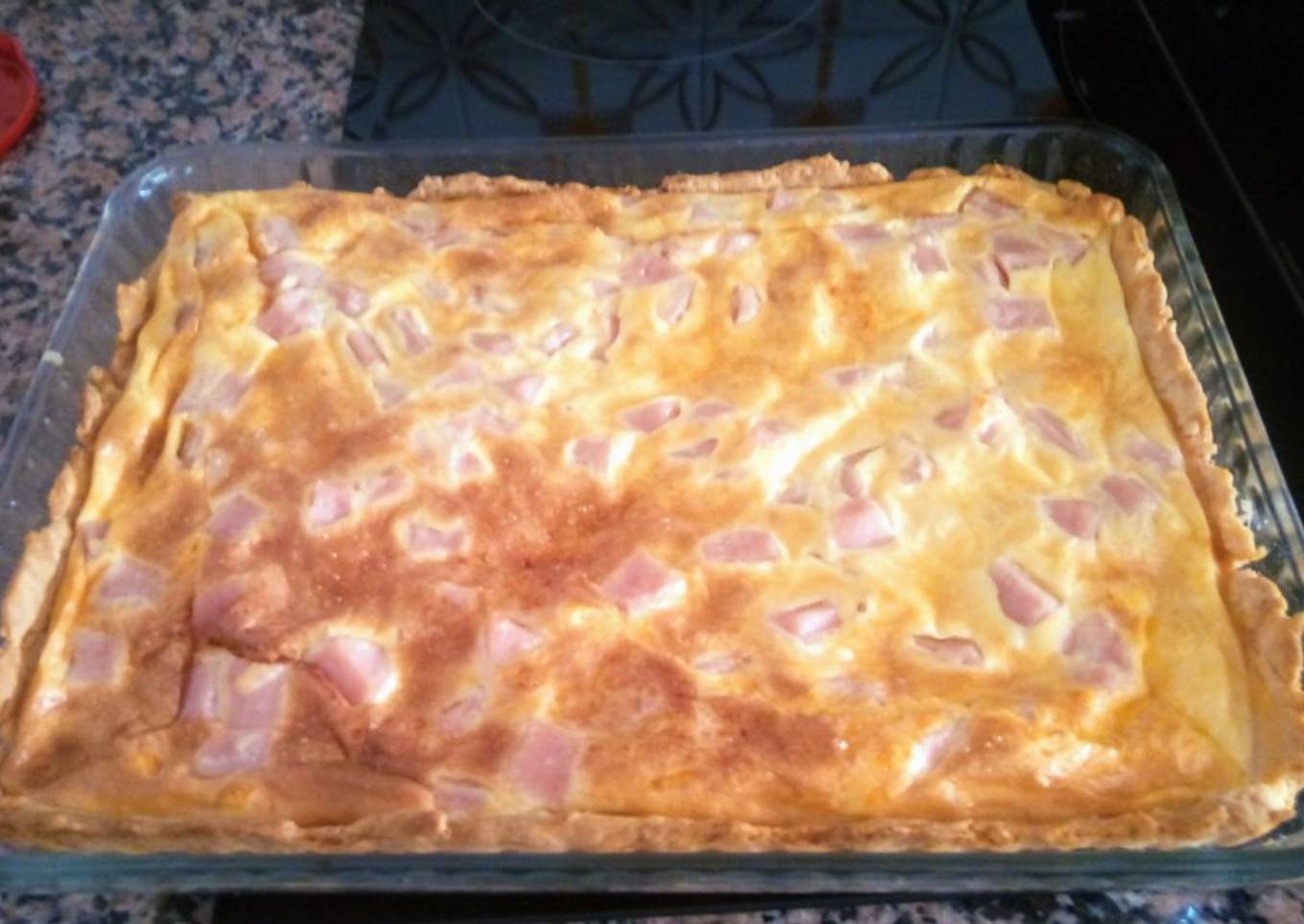 Quiche de pechuga de pavo y queso emmental