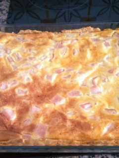Una foto de Quiche de pechuga de pavo y queso emmental