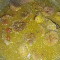 A picture of Gatte ki sabji.