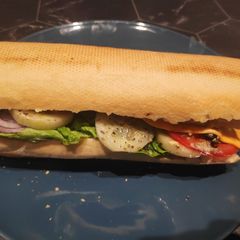 A picture of Cheese Baguette Sandwich 😋.