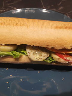 A picture of Cheese Baguette Sandwich 😋.