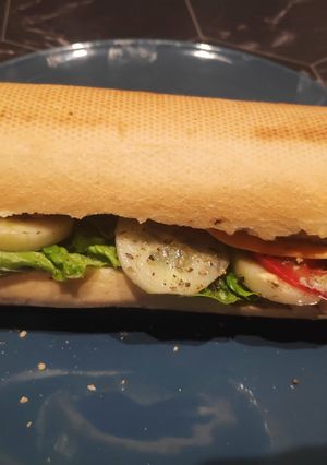 A picture of Cheese Baguette Sandwich 😋.