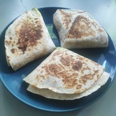 A picture of Veg Tortilla Wrap 😋.