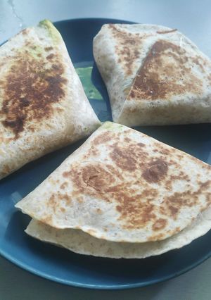 A picture of Veg Tortilla Wrap 😋.