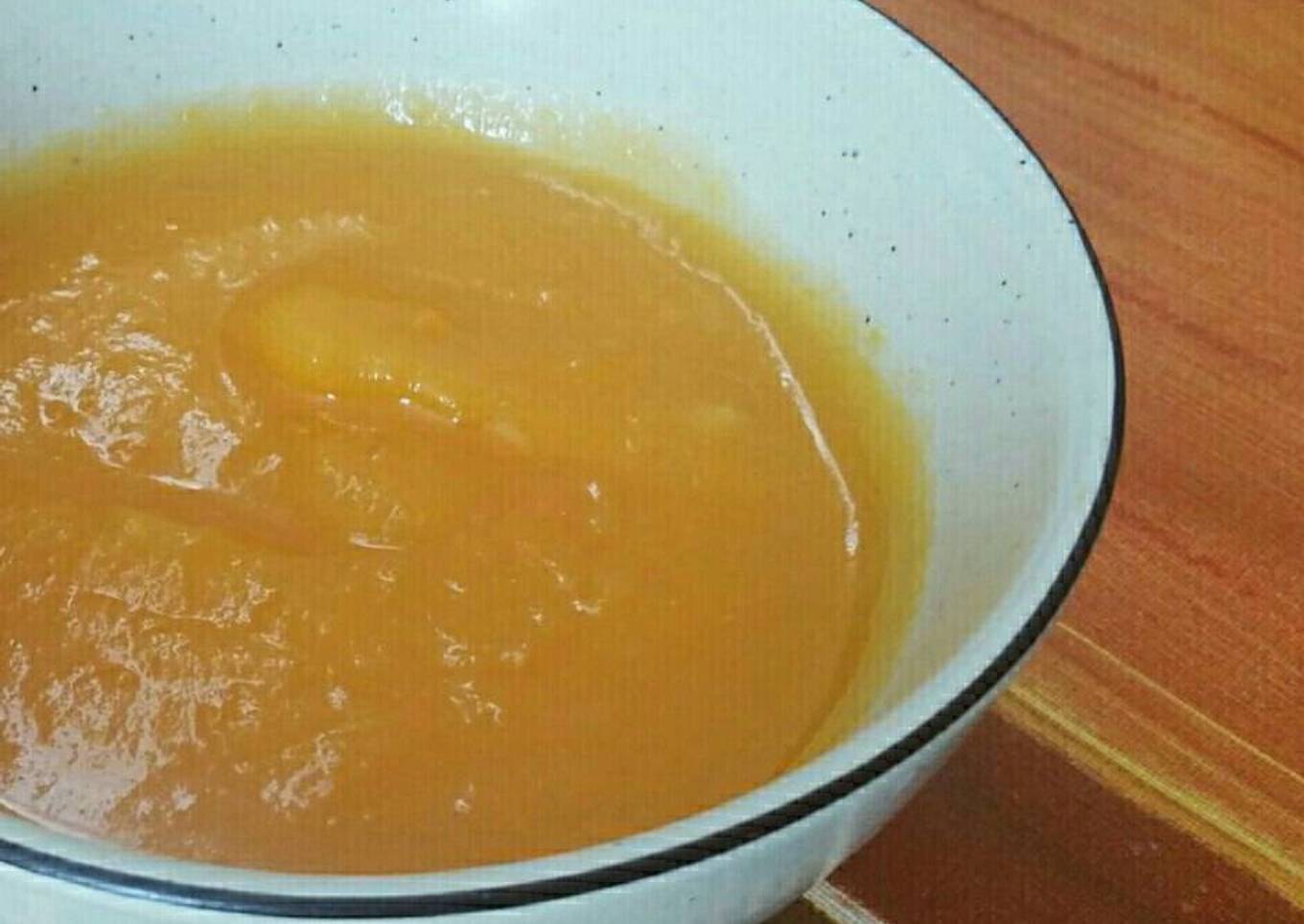 Puré de calabaza con manzana y jengibre 🍁🎃🍏