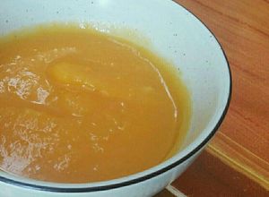 Foto principal de Puré de calabaza con manzana y jengibre 🍁🎃🍏