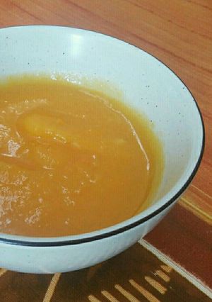 Foto principal de Puré de calabaza con manzana y jengibre 🍁🎃🍏
