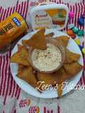 Whole Wheat and Maize Flour Nachos with Cheese Dip