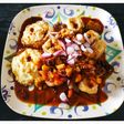 Tahu telor sambel kecap