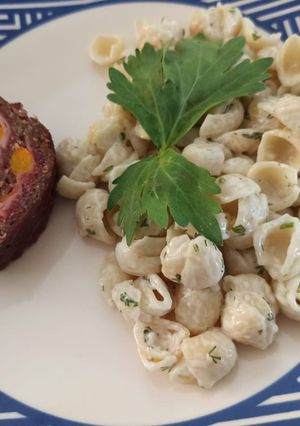 Una foto de Rollo de carne a la BBQ con conchitas
