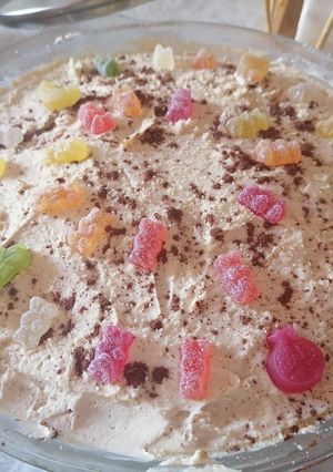 Foto principal de Tarta borrachina de turrón (Thermomix)