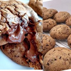 A picture of Nutella centered cookies.