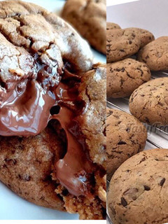 A picture of Nutella centered cookies.