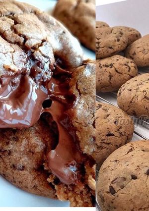 A picture of Nutella centered cookies.