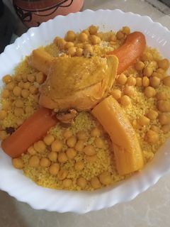 صورة لوصفة الكسكس الجزائري 🇩🇿