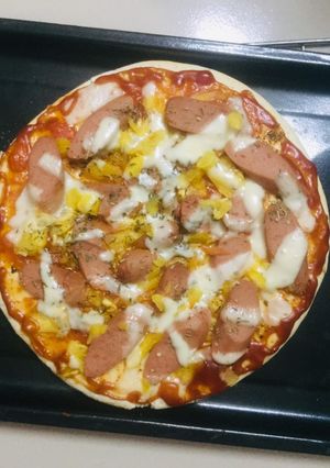 Hình của món Pizza xúc xích 🍕🍕.