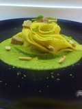 Pappardelle con pescespada e crema di zucchine