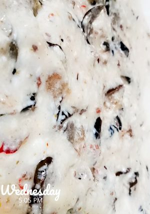 A picture of Baingan ka raita.