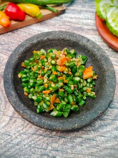 Foto resep Pencok Kacang Panjang