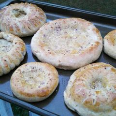 A picture of Sourdough Uyghur naan.