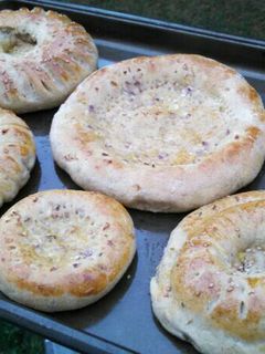 A picture of Sourdough Uyghur naan.