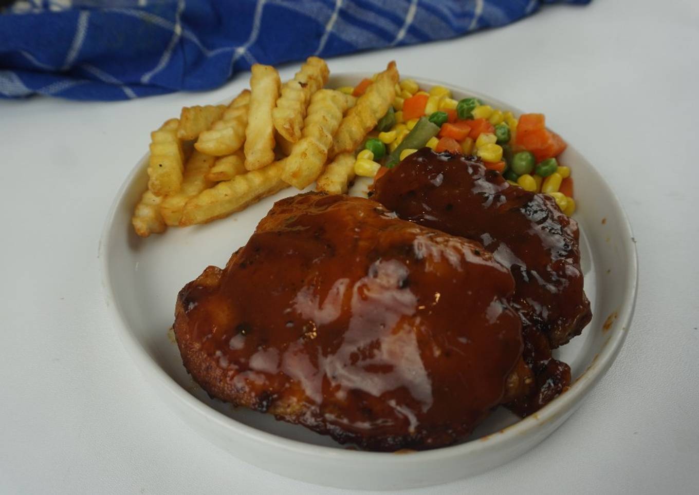 Steak Paha ayam Saus Barbeque