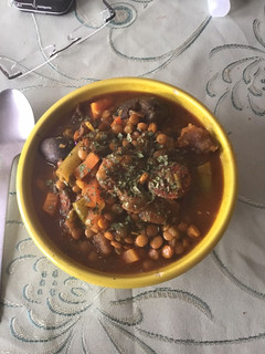 Una foto de Guiso de lentejas picante