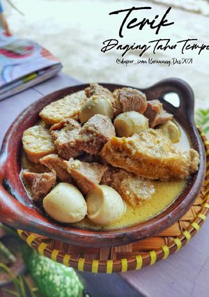 Foto resep Terik Daging Tahu Tempe