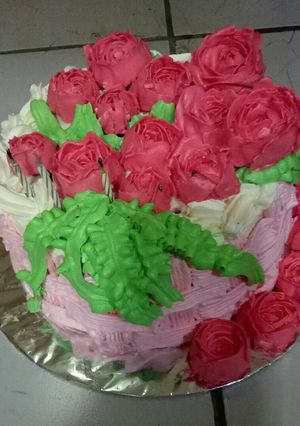 Foto resep Birthday cake / base rainbow cake