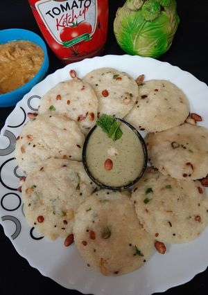 A picture of Potato Idli.