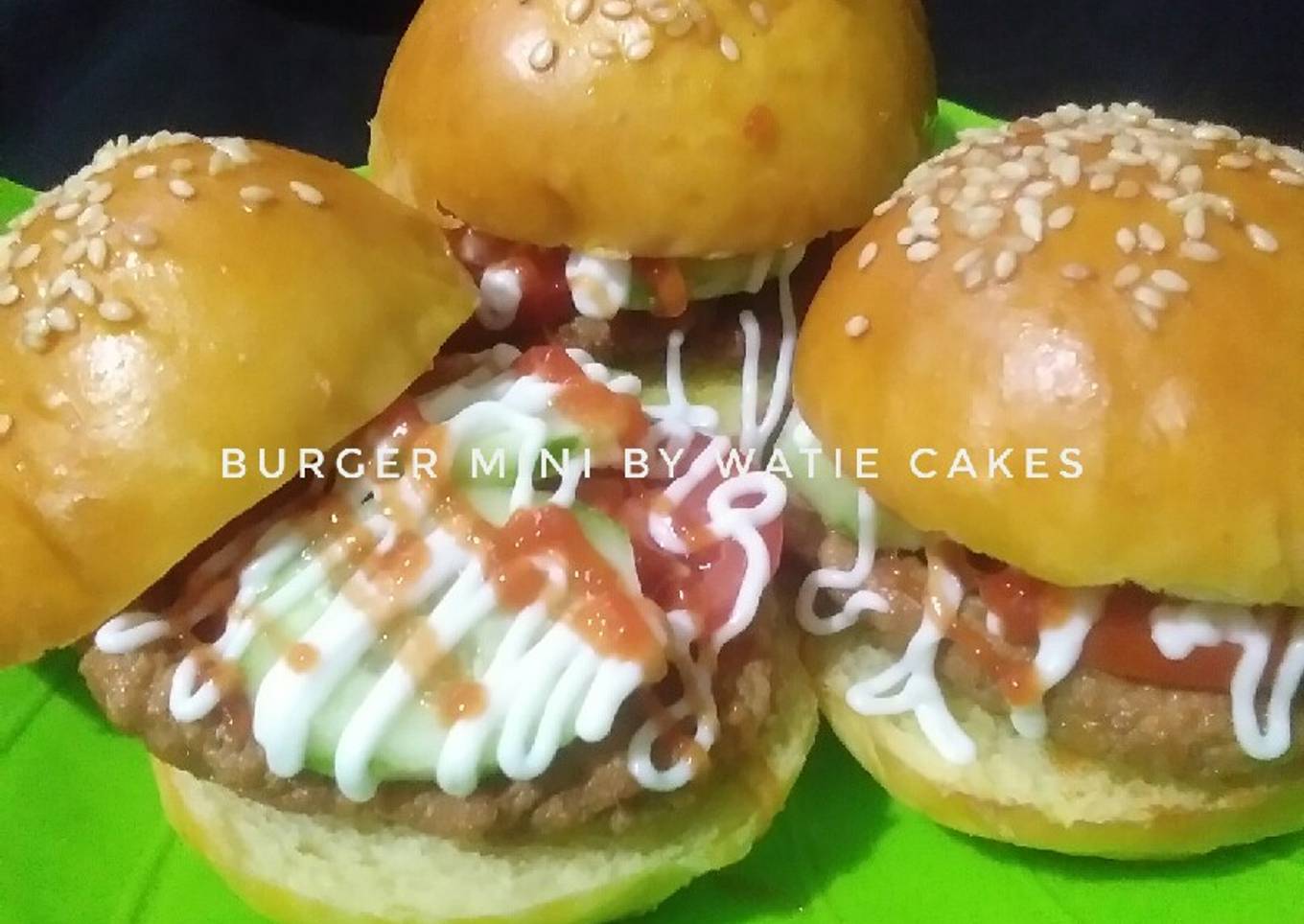 Roti burger mini kw, empuk