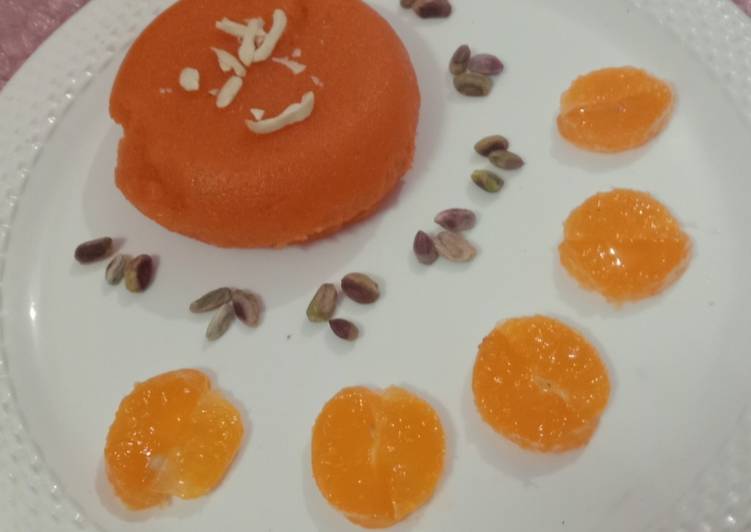 Step-by-Step Guide to Prepare Favorite Orange semolina Halwa