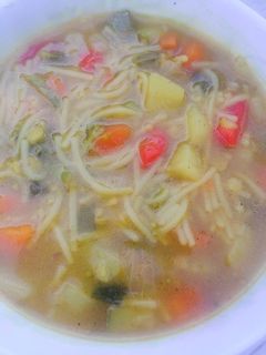 صورة لوصفة شوربة خضار على طريقتي