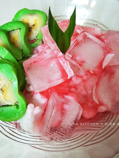 Foto resep Es pisang ijo