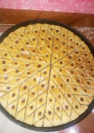 صورة لوصفة بقلاوة بعجينة الفيلو 😋😋